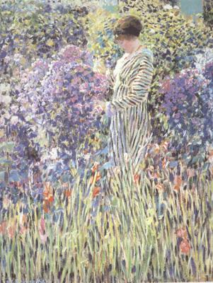 Woman in a Garden (nn02), frederick carl frieseke